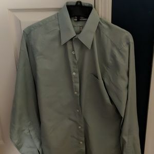 Van Heusen Green Button Up